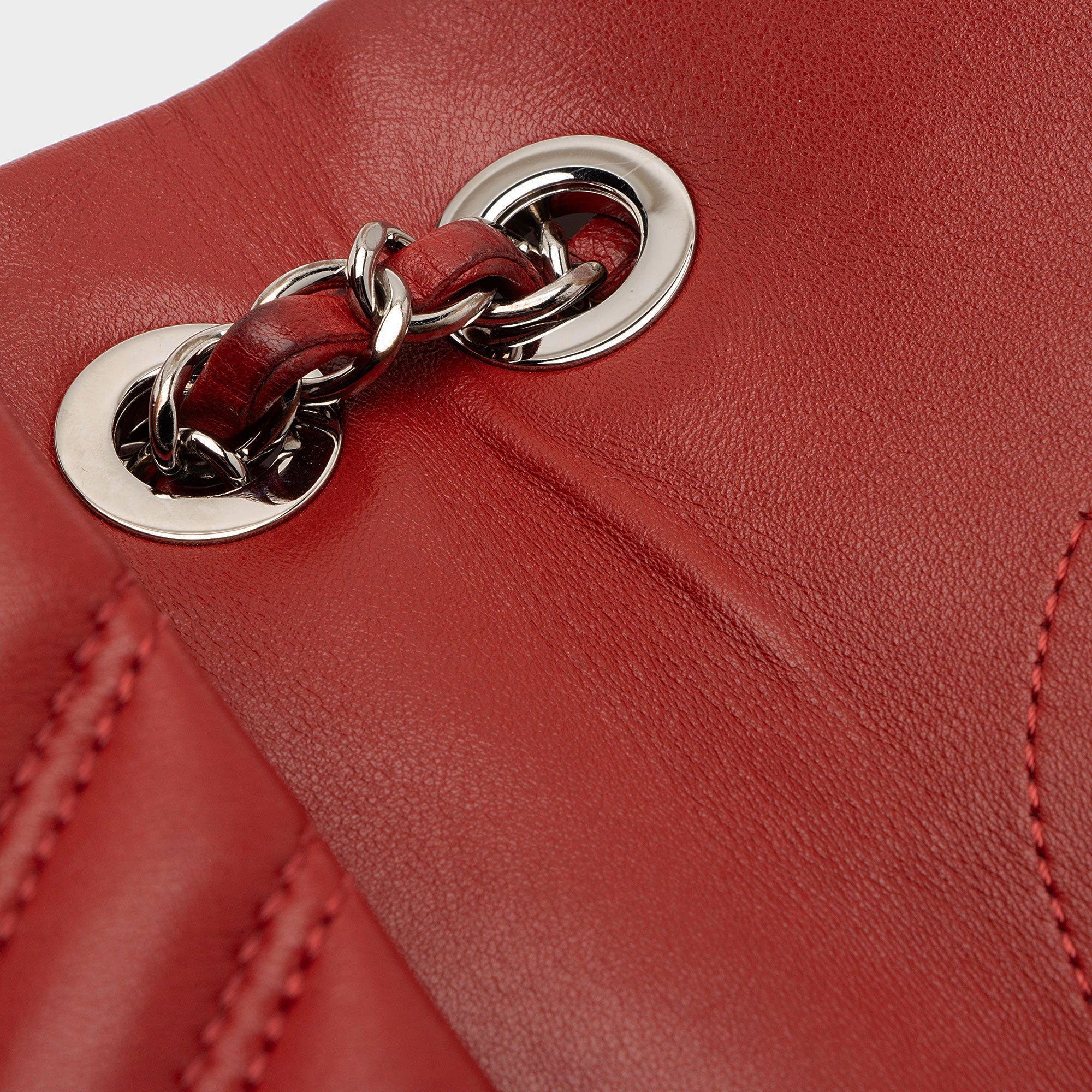 Chanel Chevron Lambskin Classic Jumbo Single Flap Bag (SHF-zB67zI)
