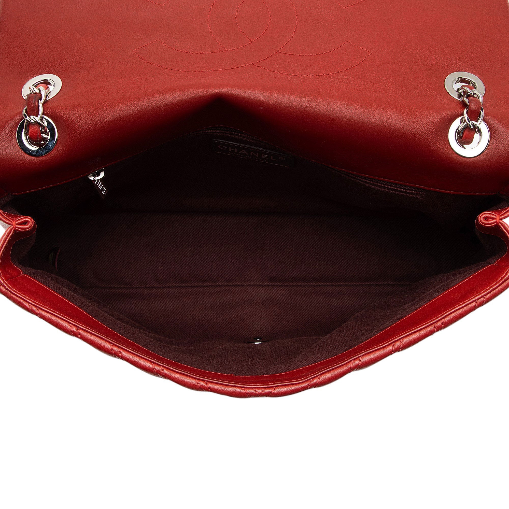 Chanel Chevron Lambskin Classic Jumbo Single Flap Bag (SHF-zB67zI)