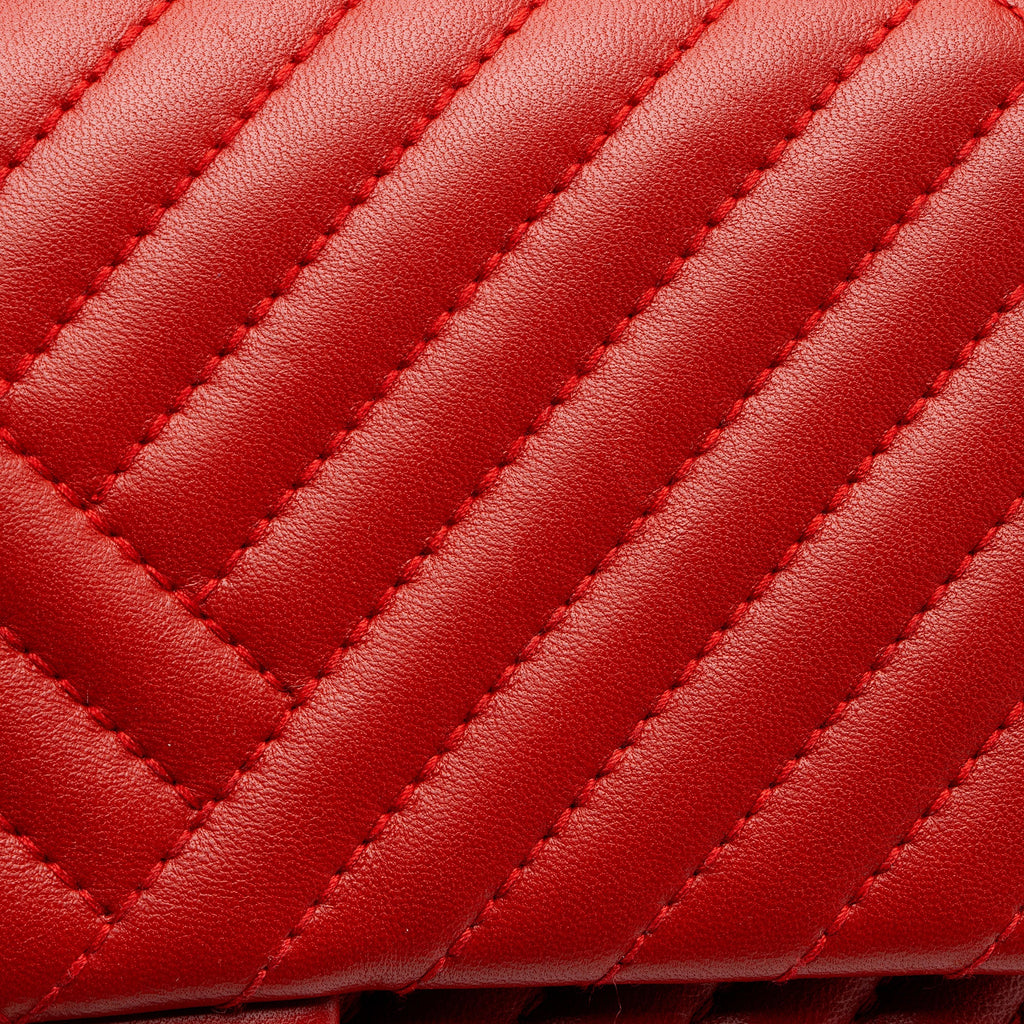 Chanel Chevron Lambskin Classic Small Single Flap Bag