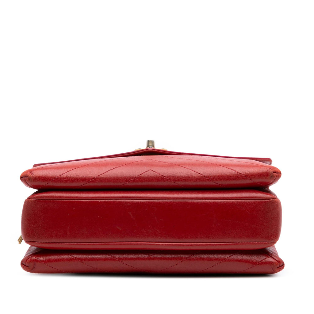 Chanel Chevron Lambskin Coco Envelope Flap