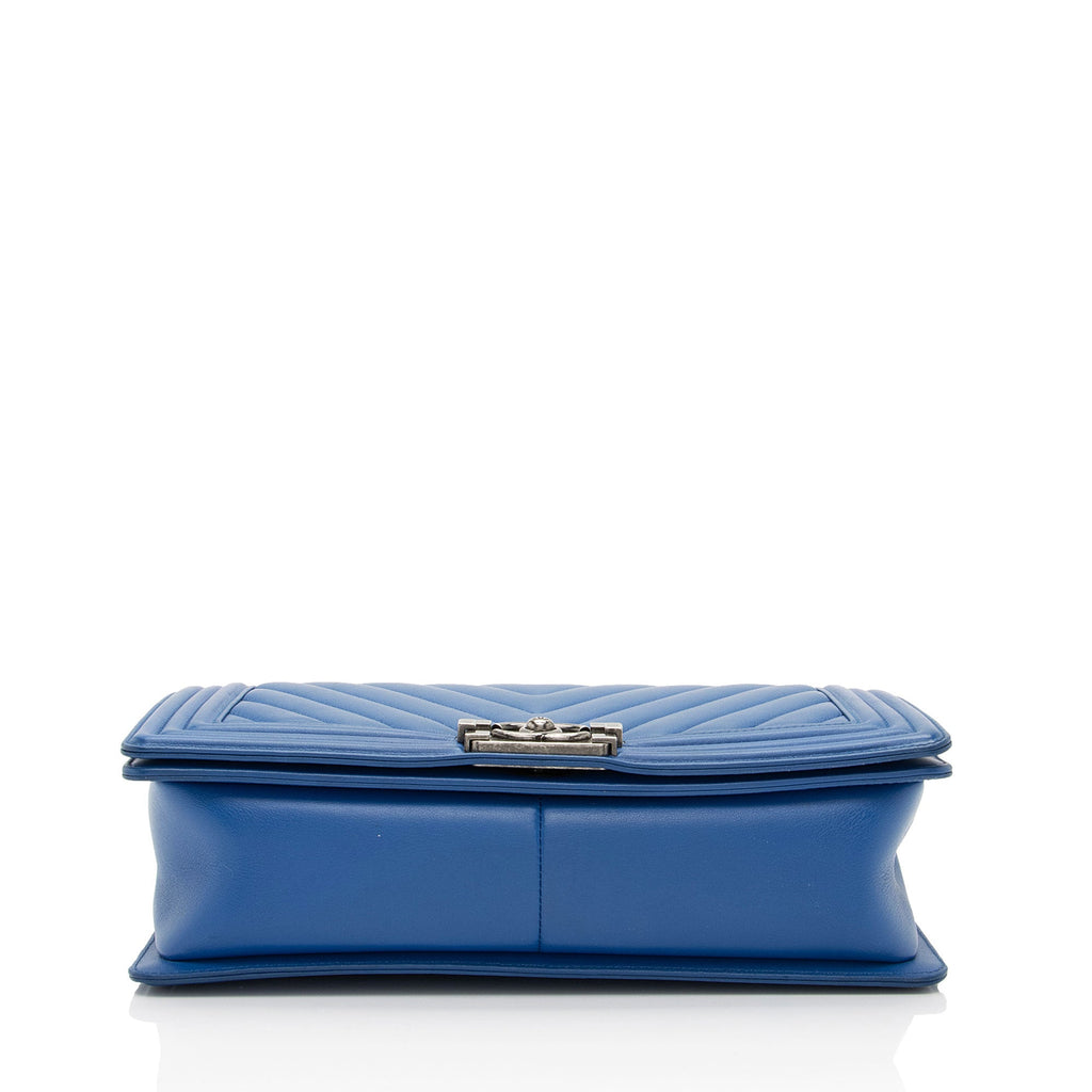 Chanel Chevron Lambskin New Medium Boy Bag