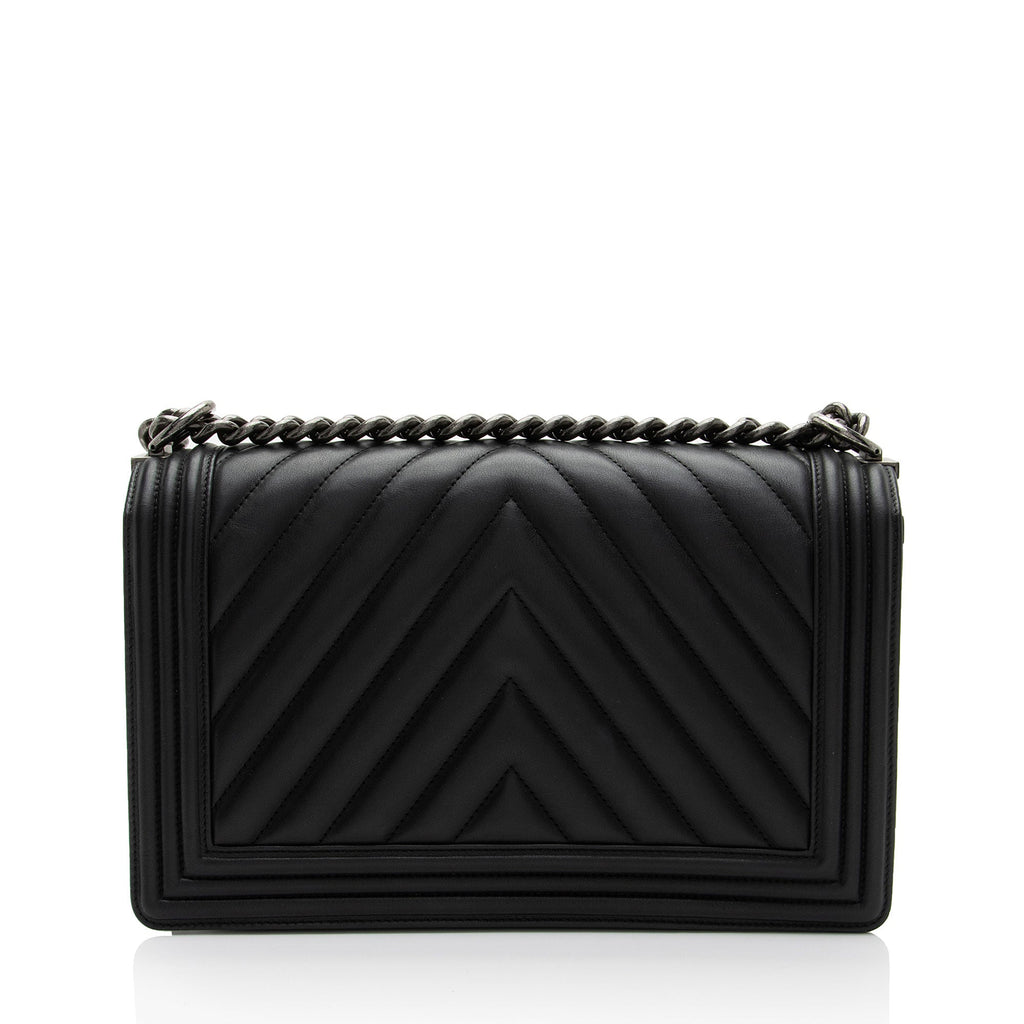 Chanel Chevron Lambskin New Medium Boy Bag