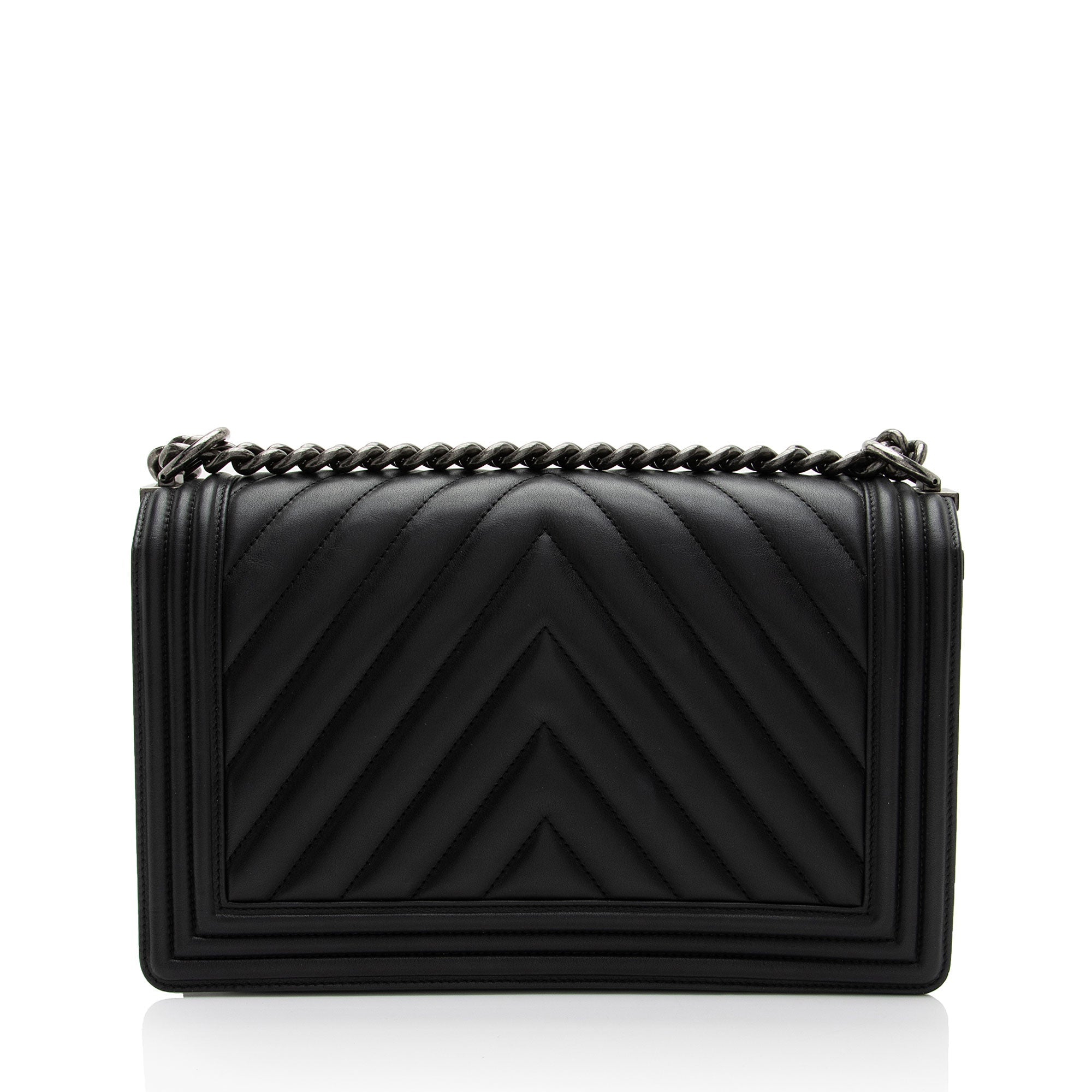 Chanel Chevron Lambskin New Medium Boy Bag