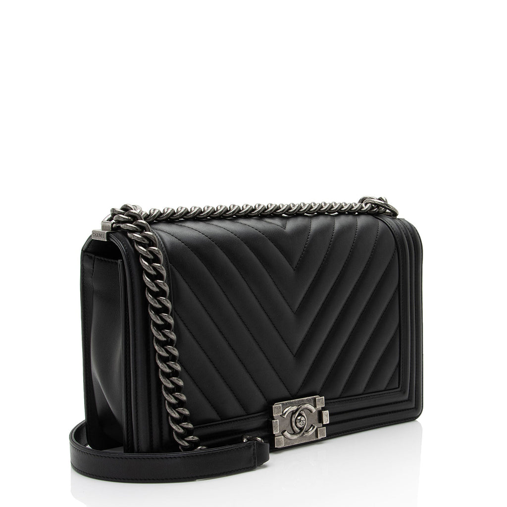 Chanel Chevron Lambskin New Medium Boy Bag