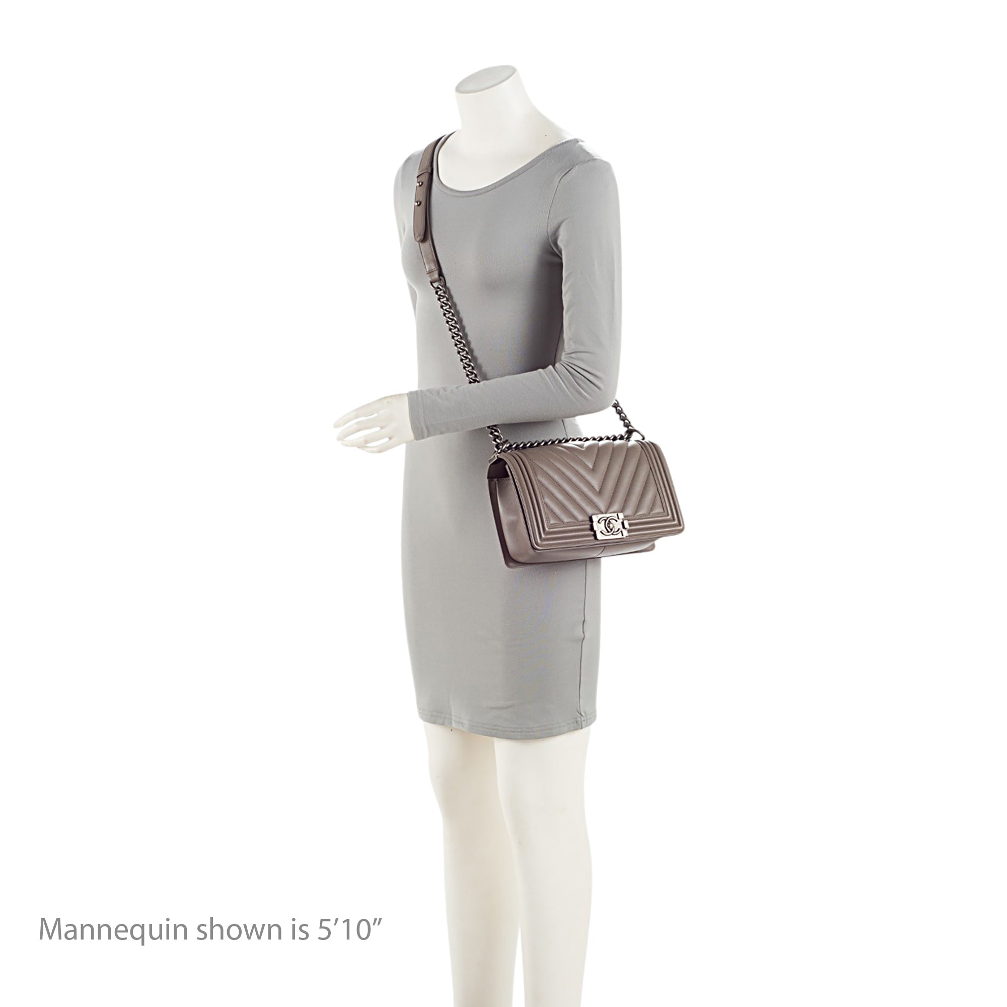 Chanel Chevron Lambskin Old Medium Boy Bag (SHF-fEUBkq)