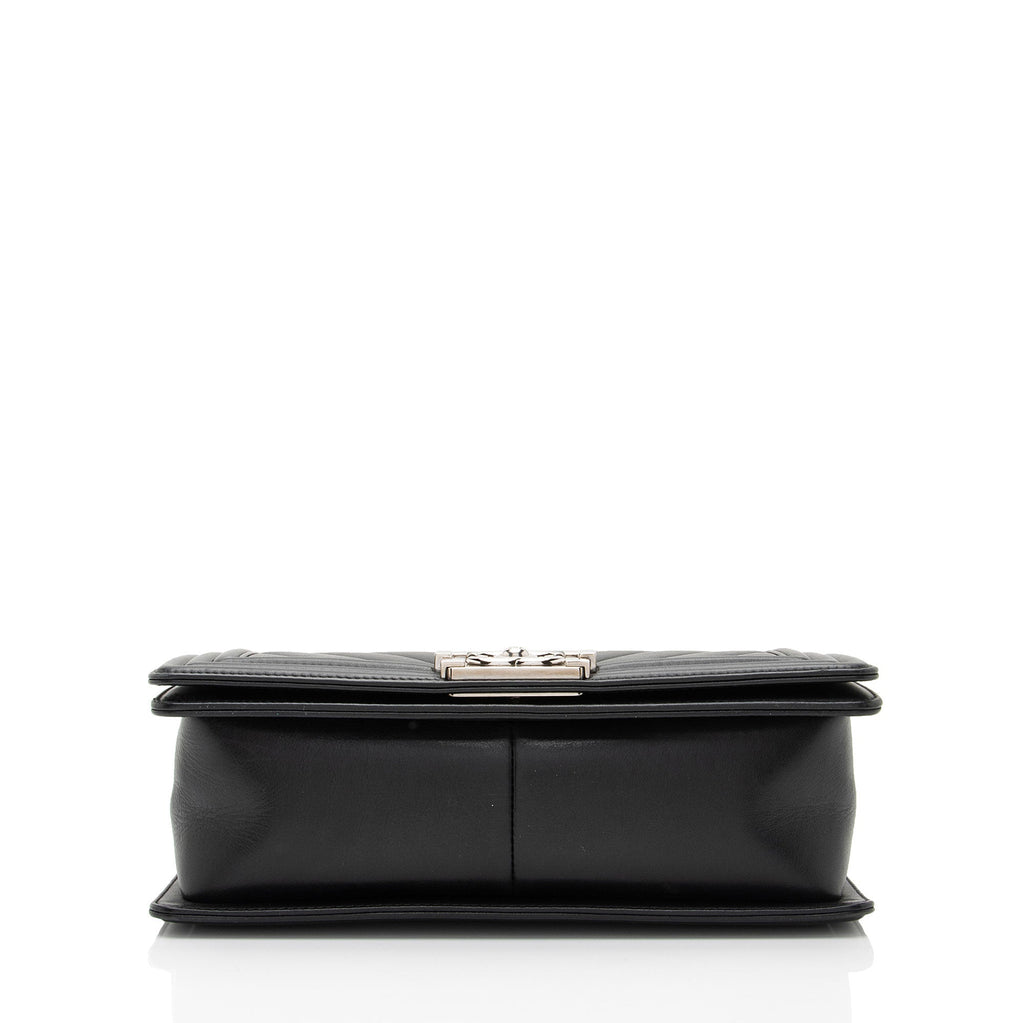 Chanel Chevron Lambskin Old Medium Boy Bag