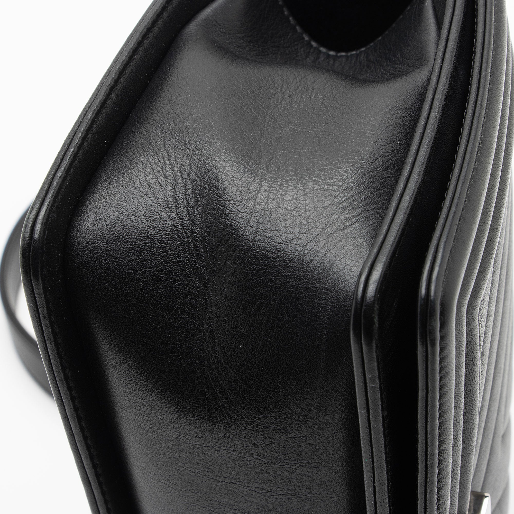 Chanel Chevron Lambskin Old Medium Boy Bag