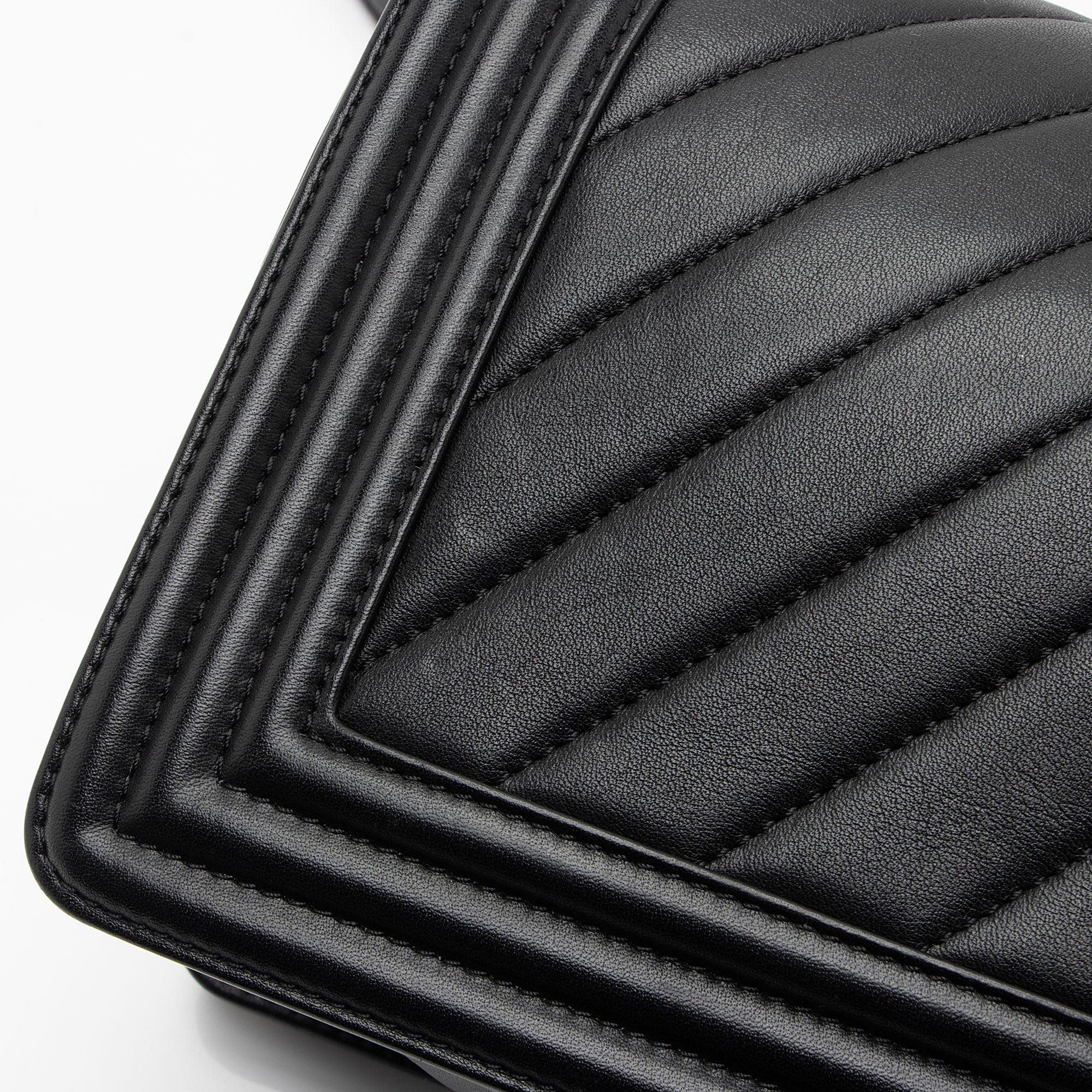 Chanel Chevron Lambskin Old Medium Boy Bag