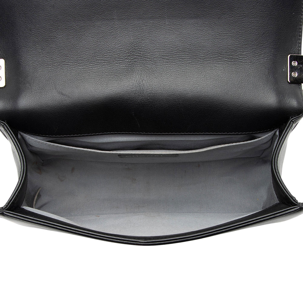 Chanel Chevron Lambskin Old Medium Boy Bag