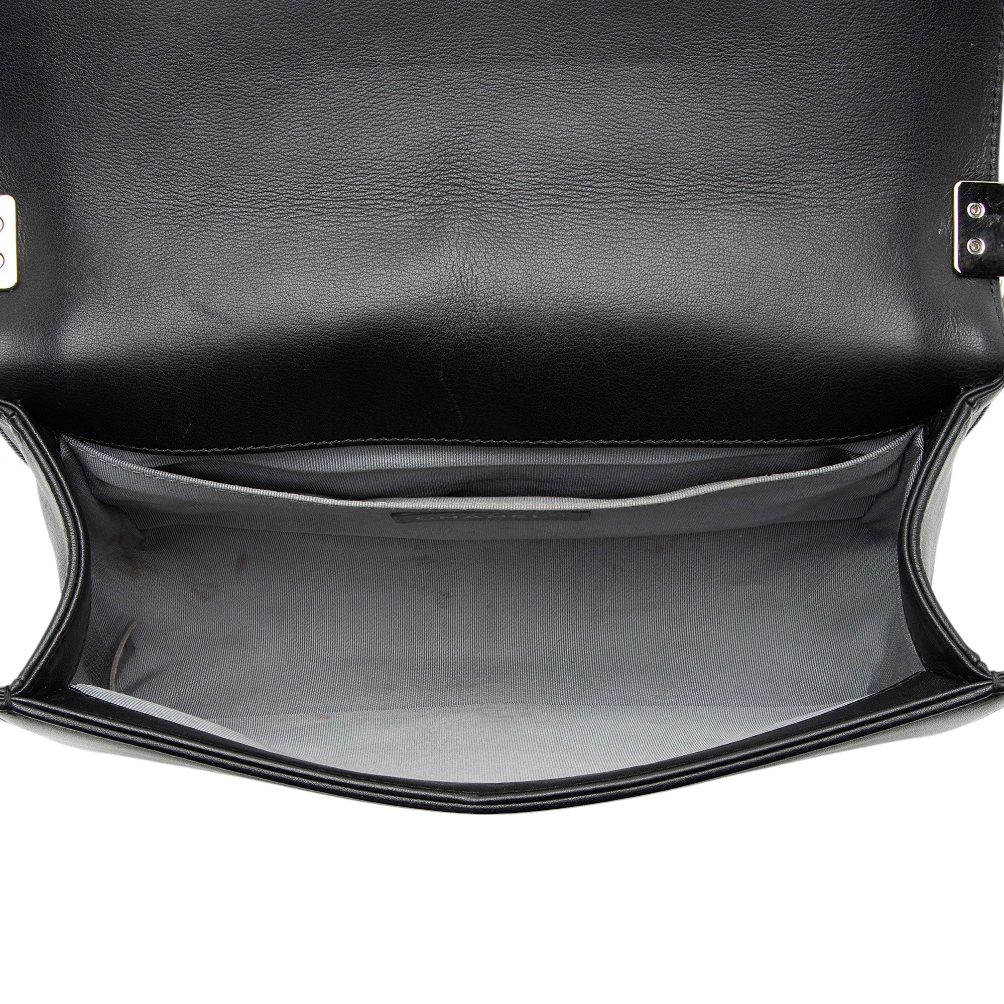 Chanel Chevron Lambskin Old Medium Boy Bag