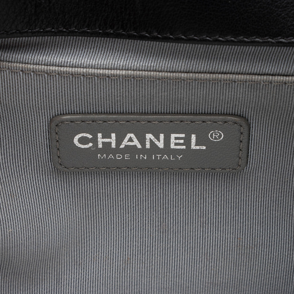 Chanel Chevron Lambskin Old Medium Boy Bag