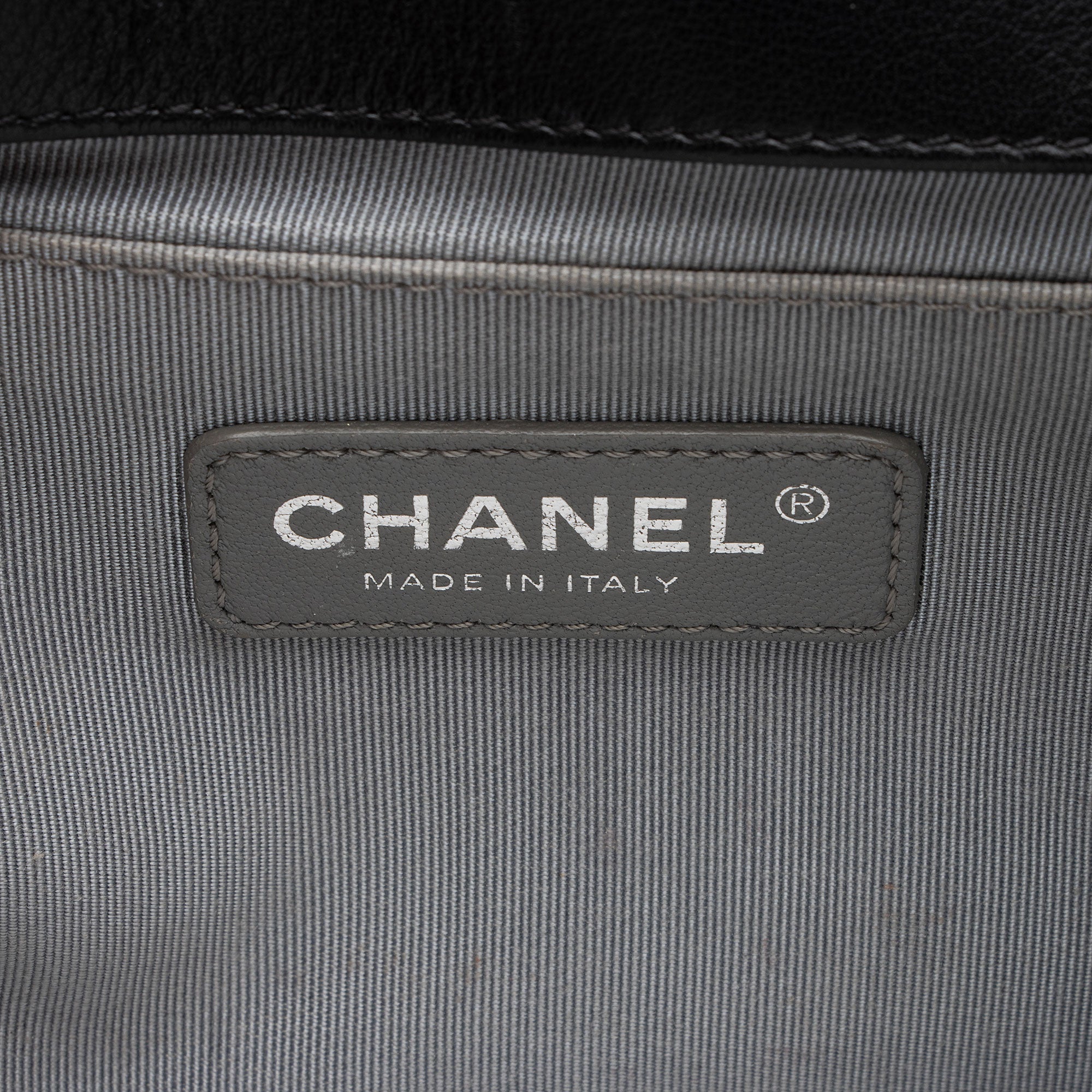 Chanel Chevron Lambskin Old Medium Boy Bag
