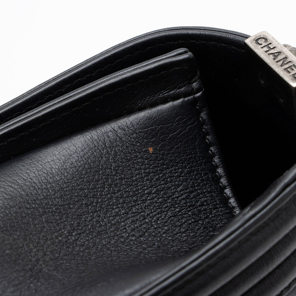 Chanel Chevron Lambskin Old Medium Boy Bag