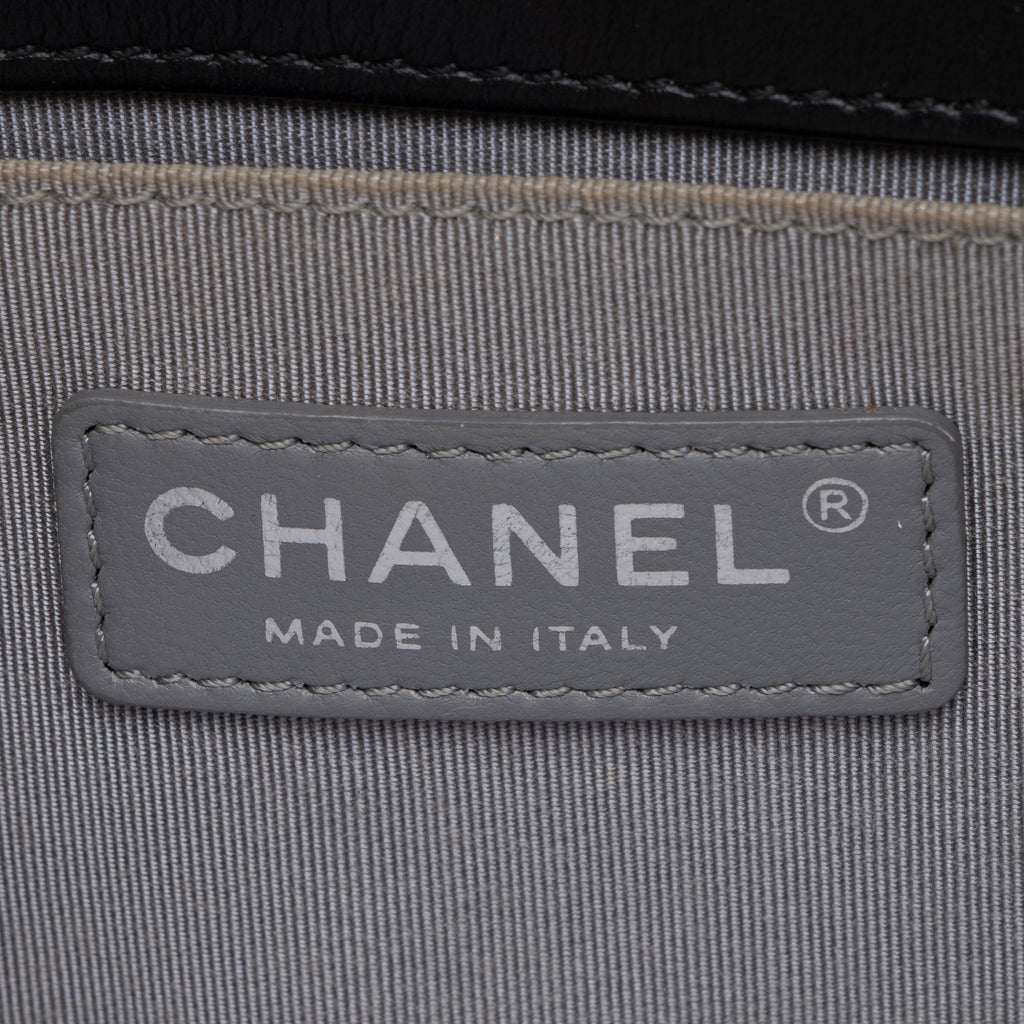 Chanel Chevron Lambskin Old Medium Boy Bag