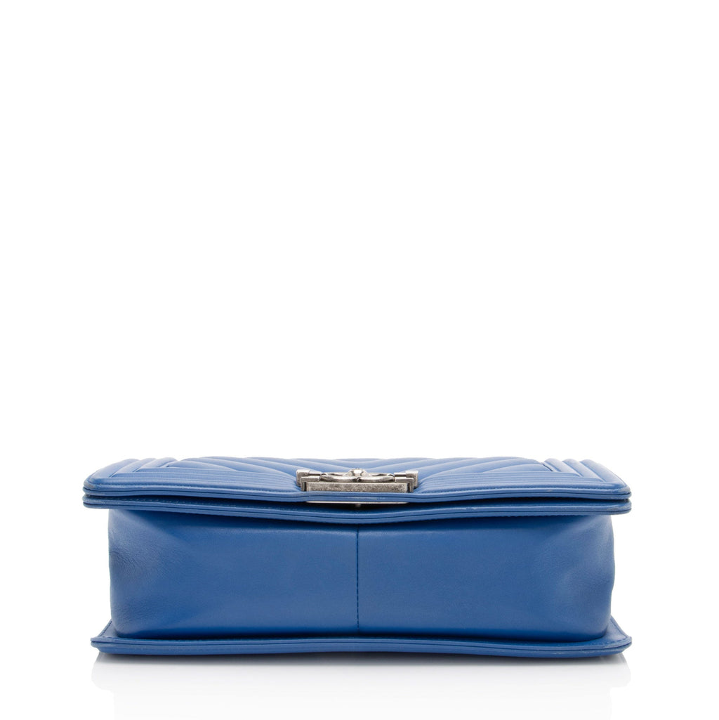 Chanel Chevron Lambskin Old Medium Boy Bag