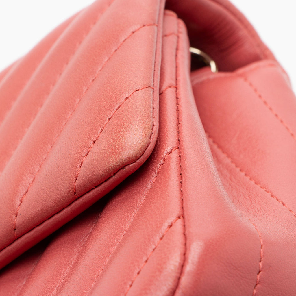 Chanel Chevron Lambskin Mini Flap Bag