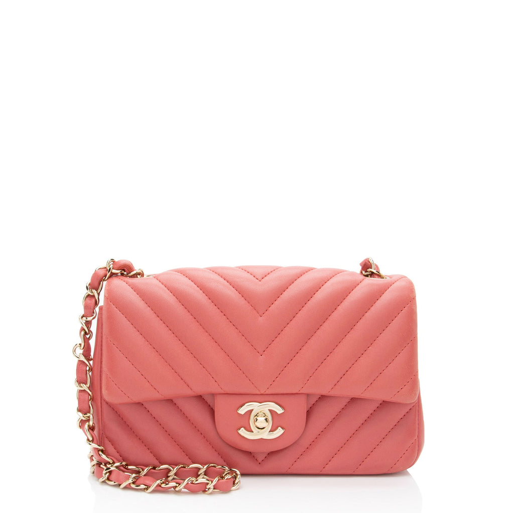 Chanel Chevron Lambskin Mini Flap Bag