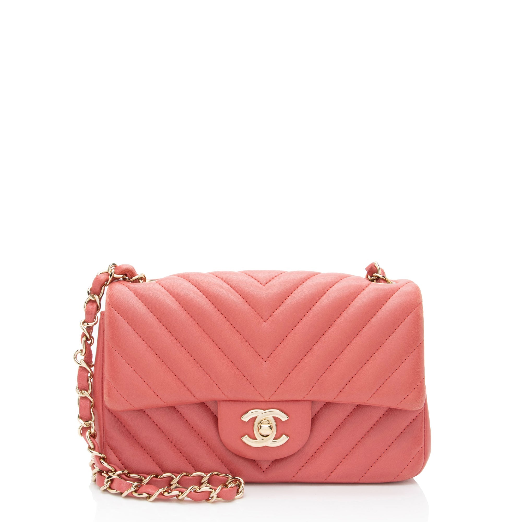 Chanel Chevron Lambskin Mini Flap Bag