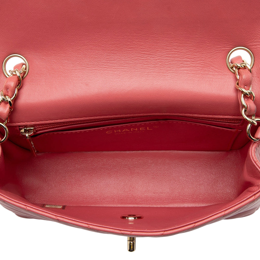 Chanel Chevron Lambskin Mini Flap Bag
