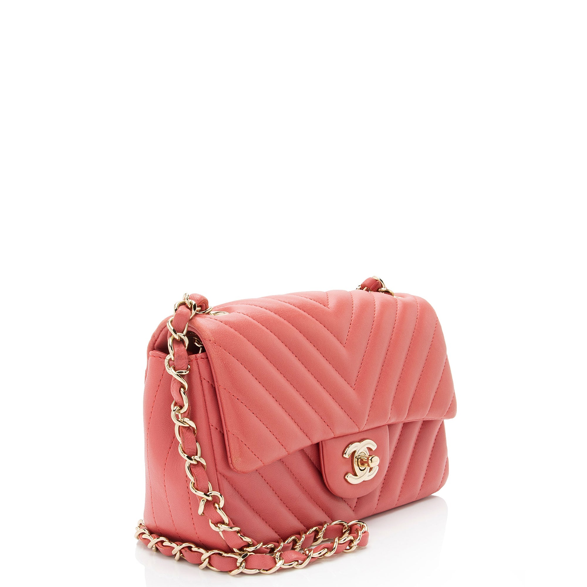 Chanel Chevron Lambskin Mini Flap Bag