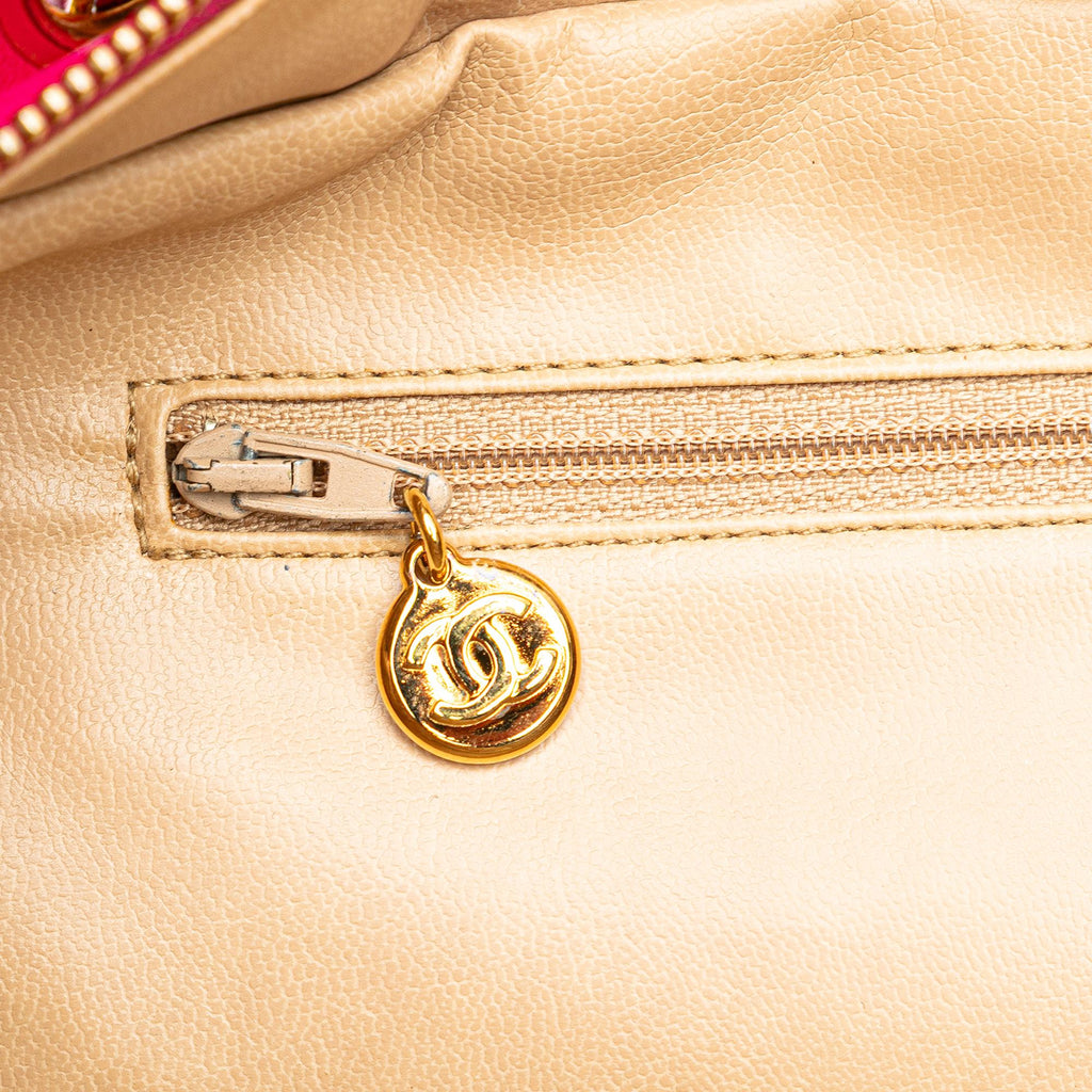 Chanel Chevron Lambskin Tote