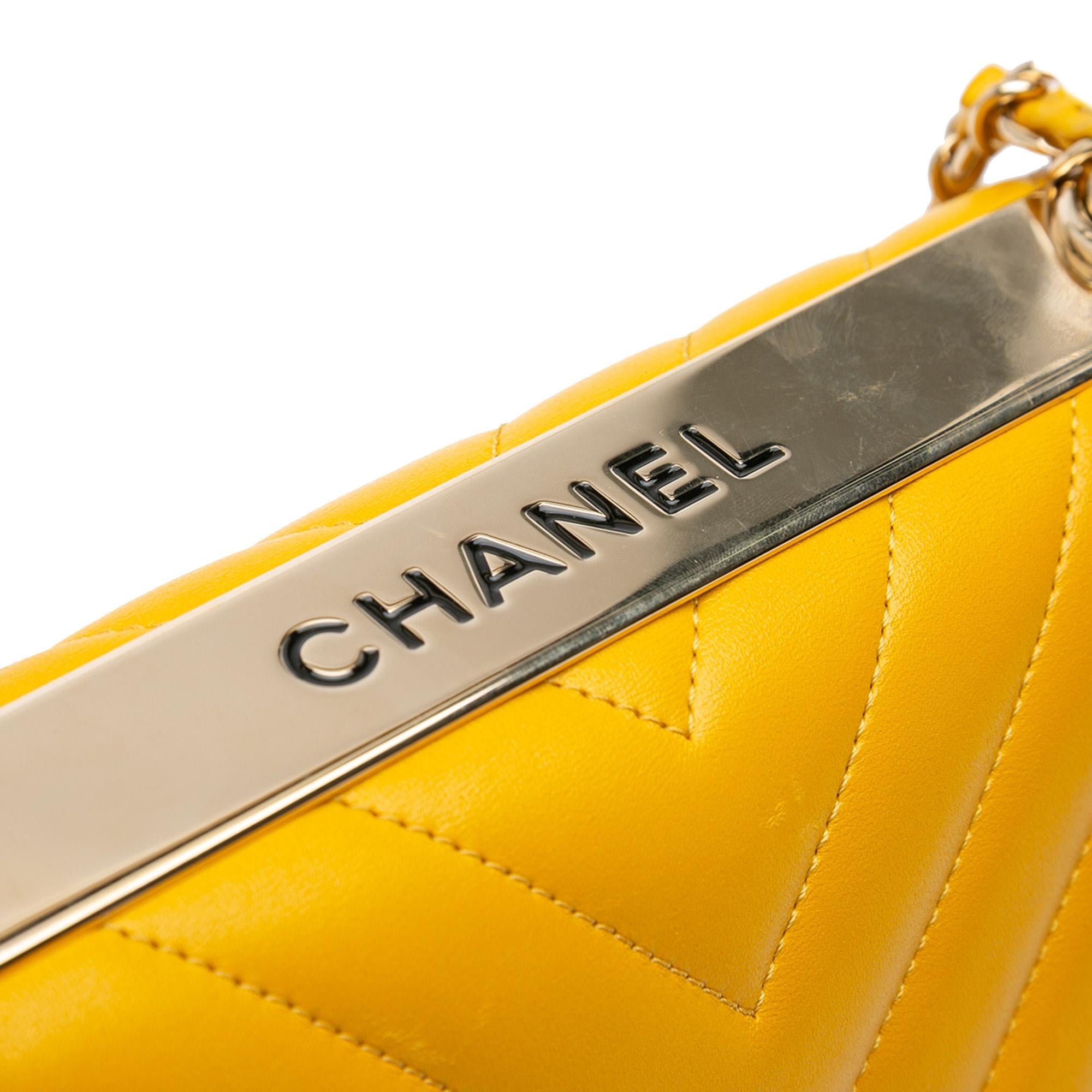 Chanel Chevron Lambskin Trendy CC Flap