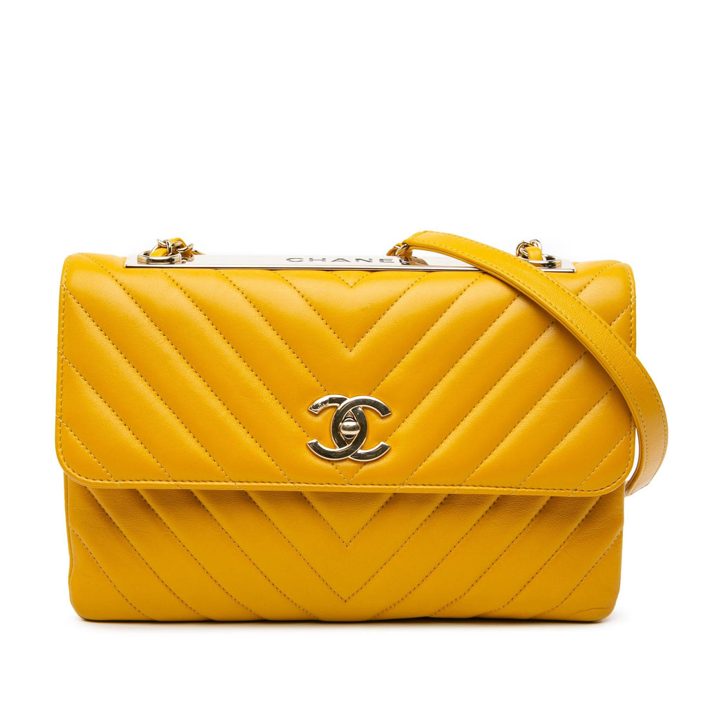 Chanel Chevron Lambskin Trendy CC Flap