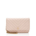 Chanel Chevron Lambskin Wallet on Chain