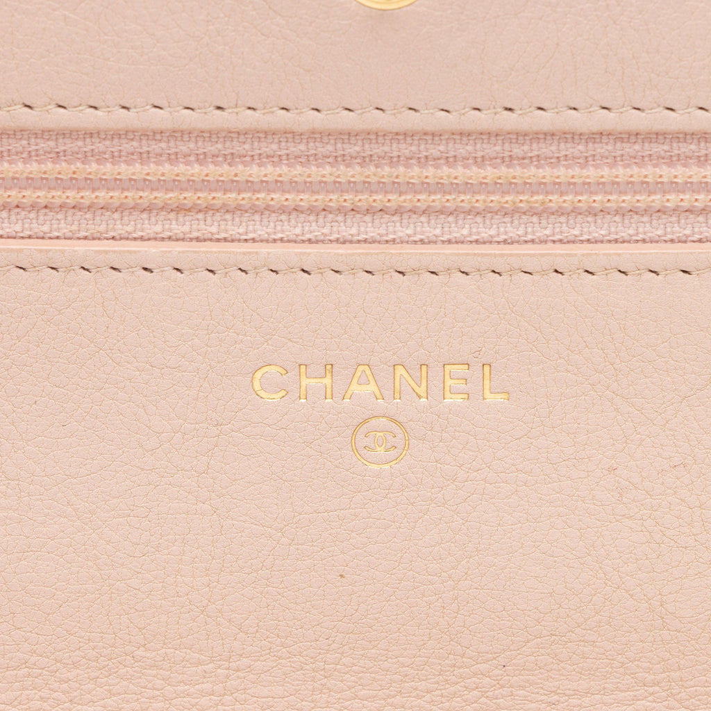 Chanel Chevron Lambskin Wallet on Chain