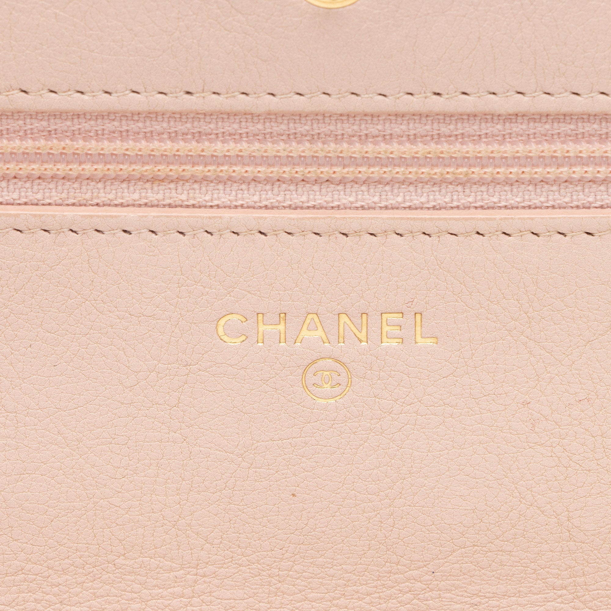 Chanel Chevron Lambskin Wallet on Chain