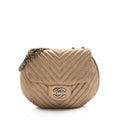 Chanel Chevron Metallic Aged Calfskin Bubble Small Flap Bag (SHF-22686)