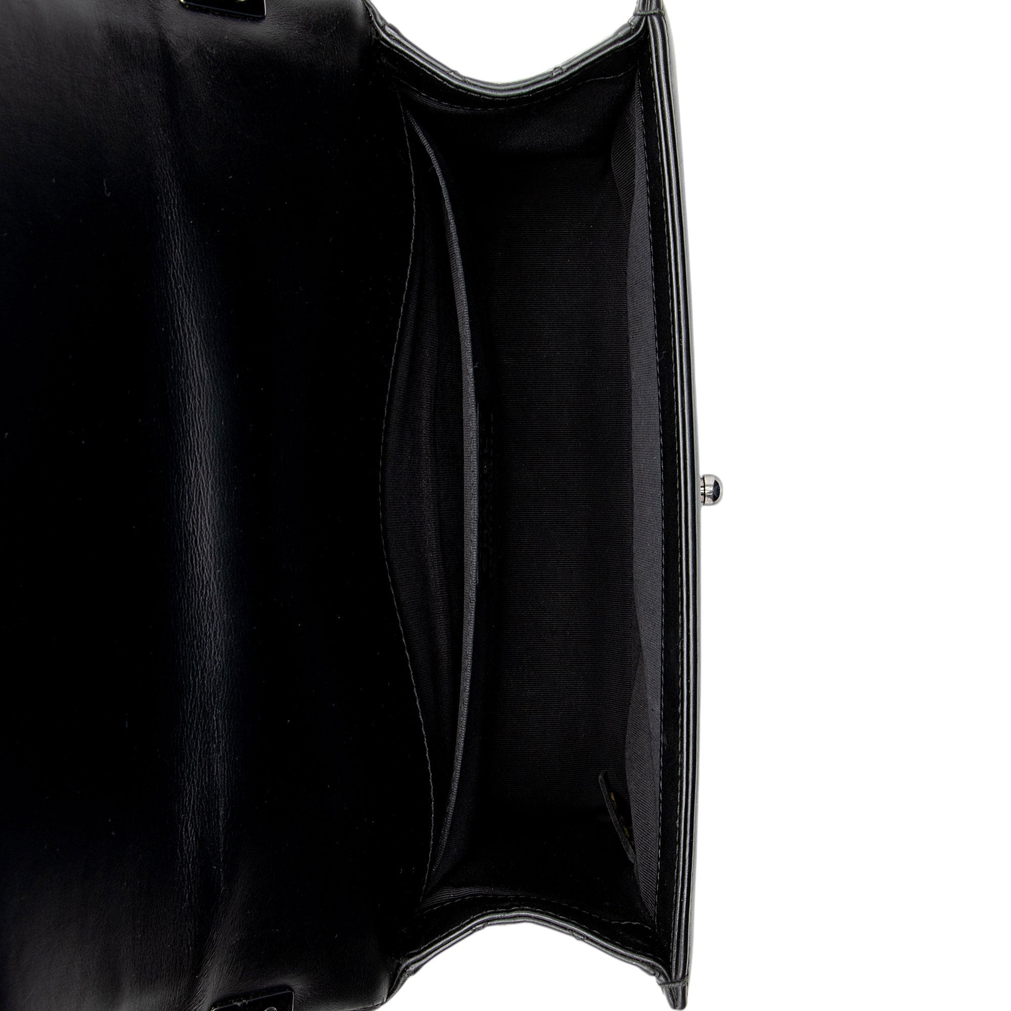 Chanel Chevron Patent Leather Old Medium Boy Bag