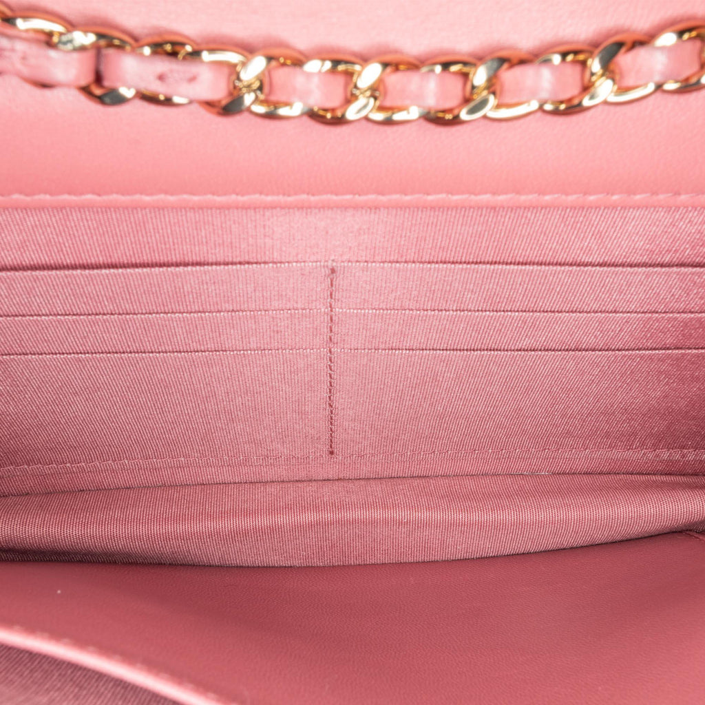 Chanel Chevron Quilted Lambskin Trendy CC Wallet on Chain