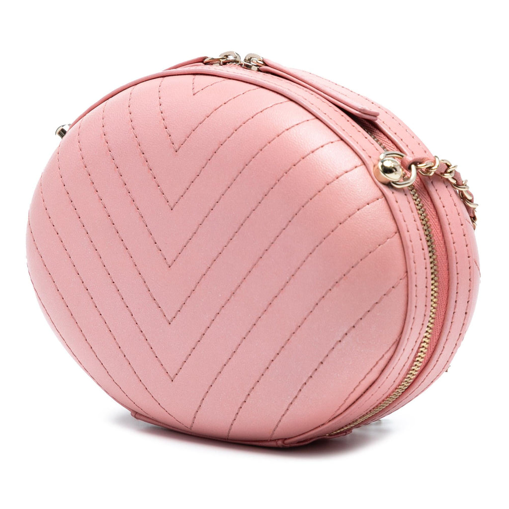 Chanel Chevron Stitched Calfskin La Pausa Evening Bag