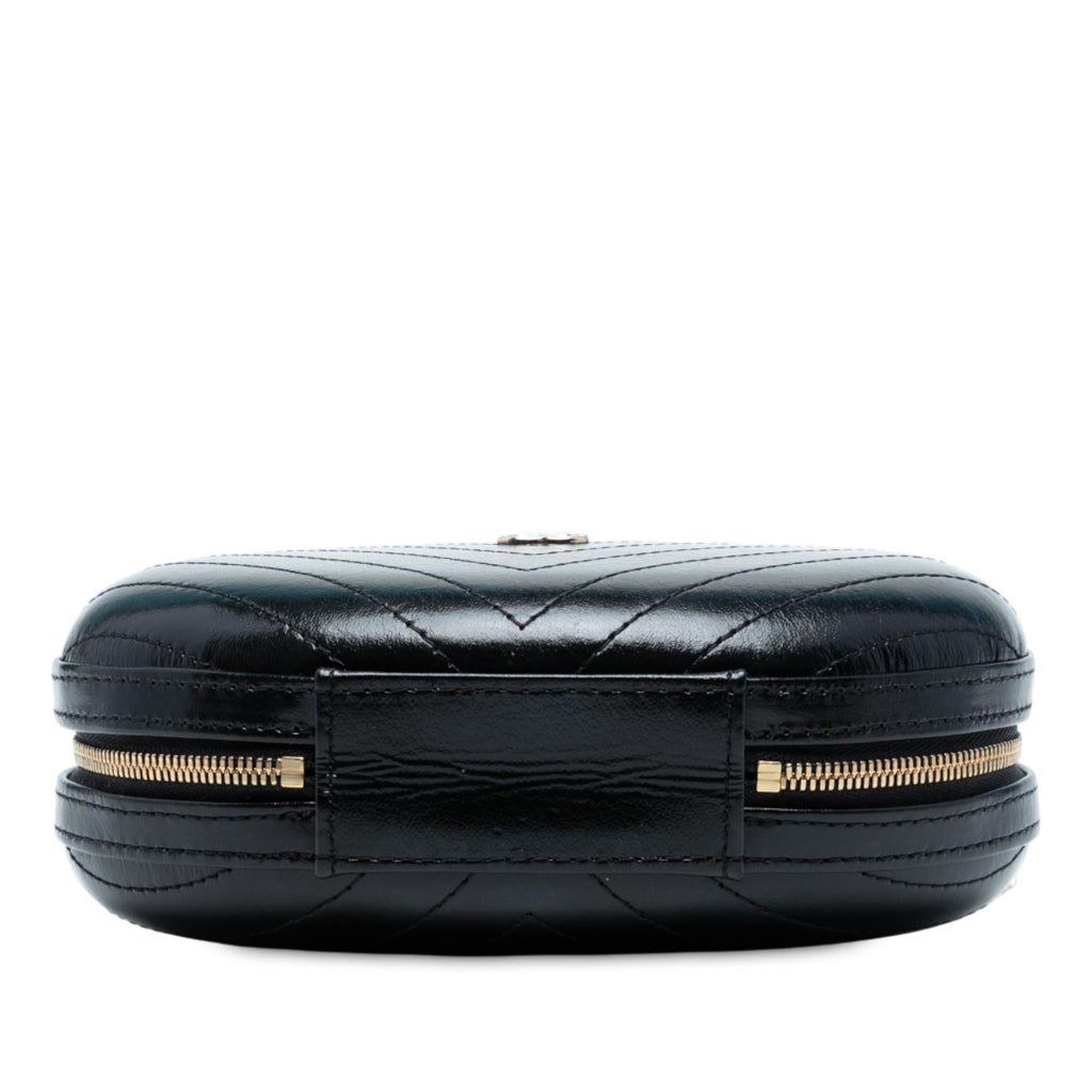 Chanel Chevron Stitched Calfskin La Pausa Evening Bag