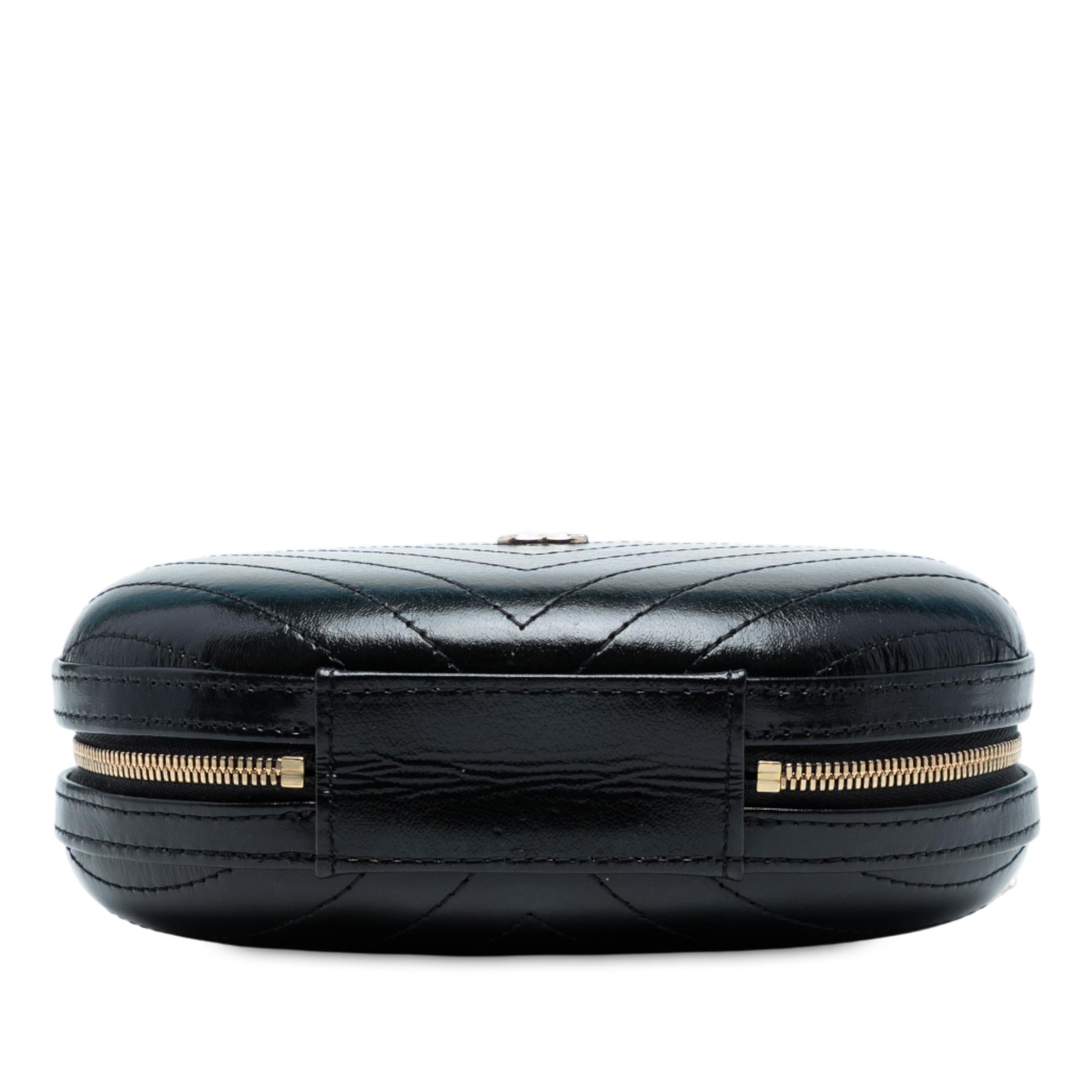 Chanel Chevron Stitched Calfskin La Pausa Evening Bag