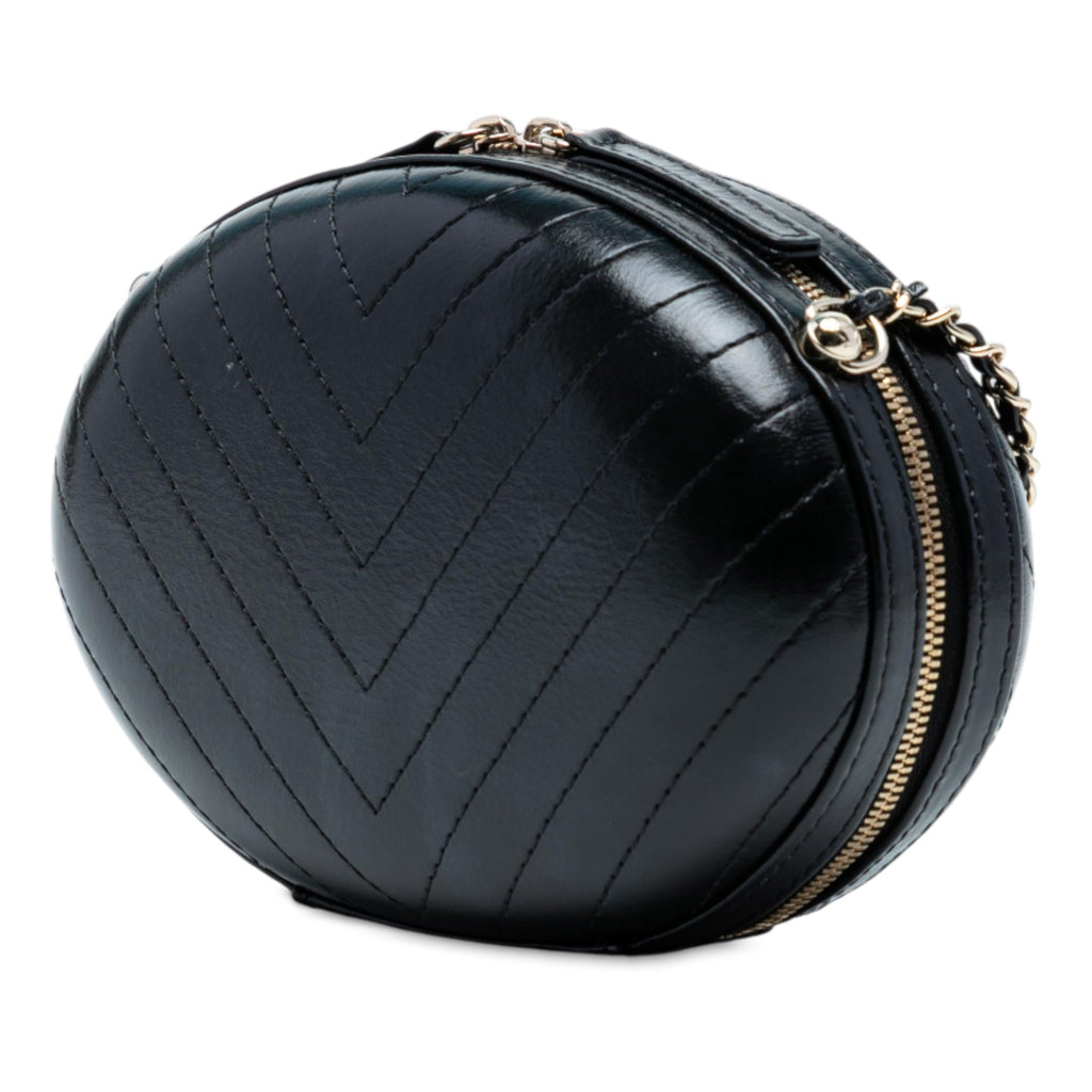 Chanel Chevron Stitched Calfskin La Pausa Evening Bag