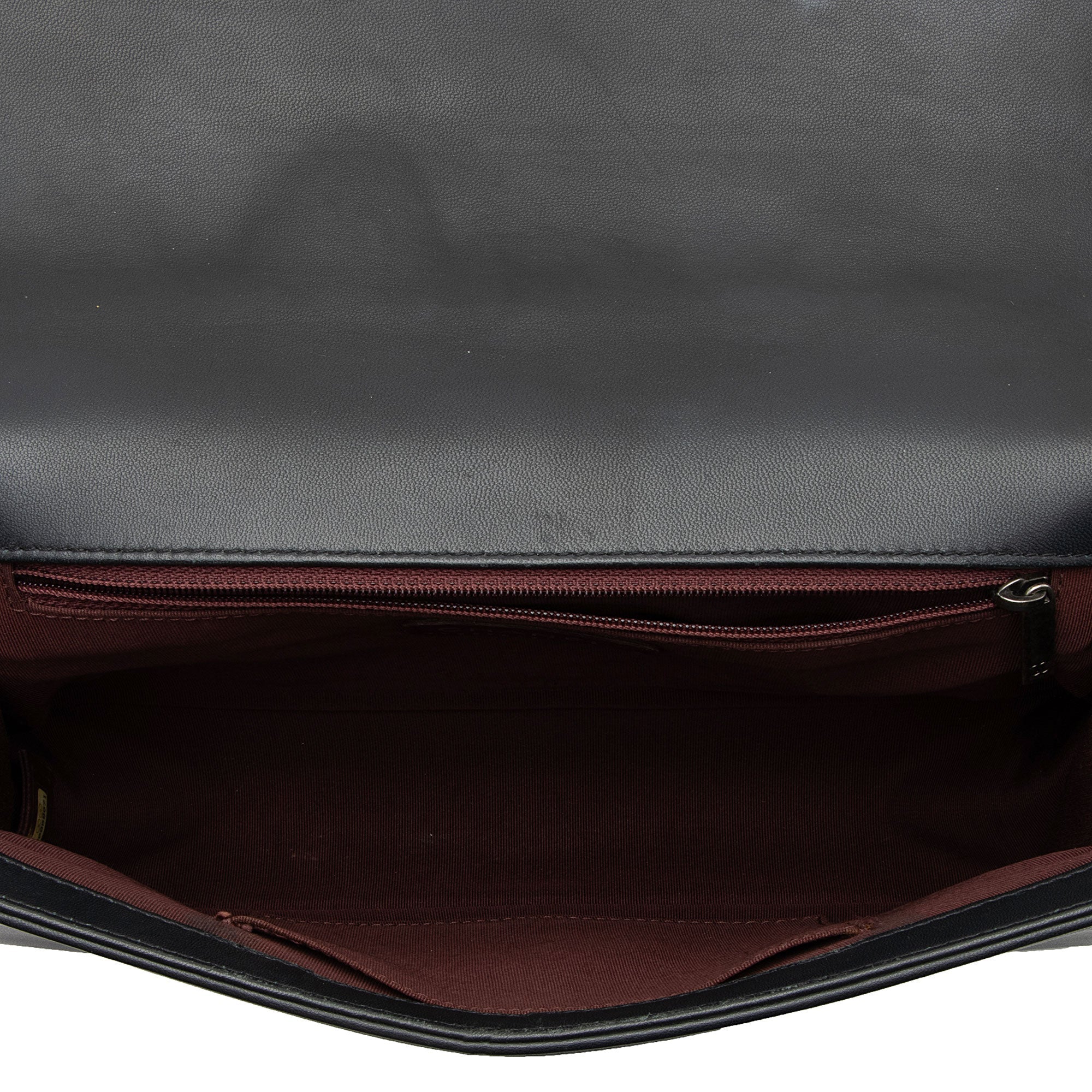 Chanel Chevron Wrinkled Lambskin New Medium Boy Bag (SHF-rjzaUj)