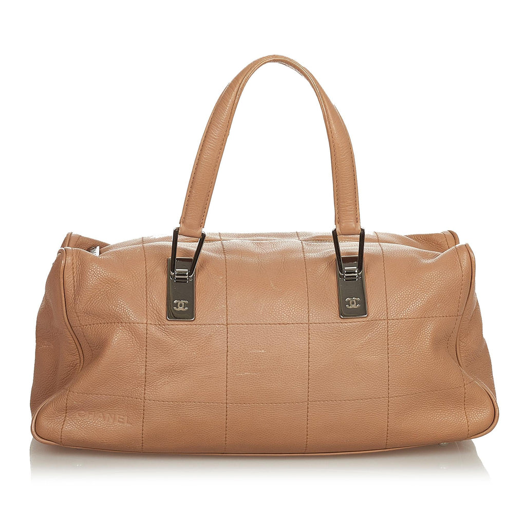 Chanel Choco Bar Caviar Leather Handbag (SHG-25441)