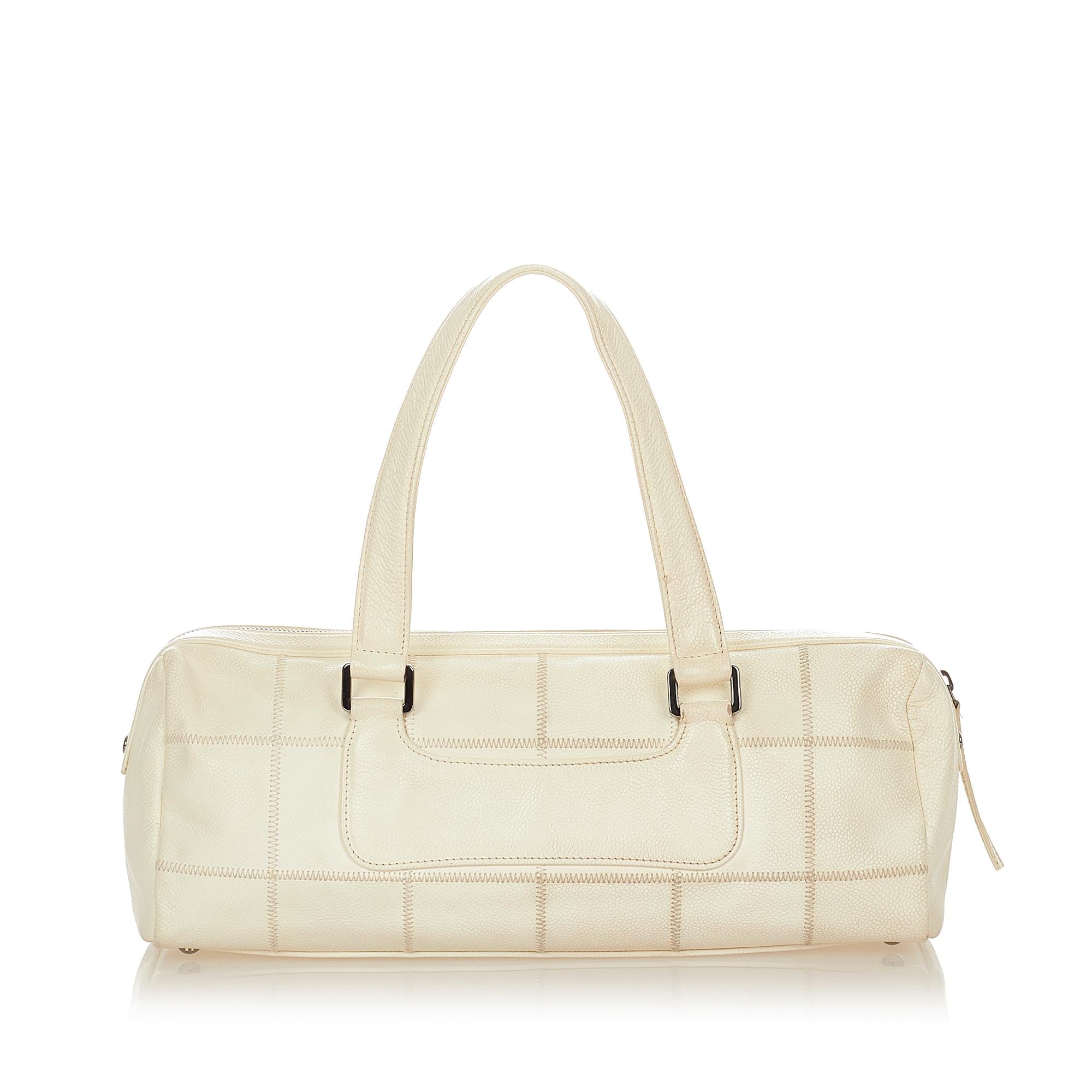 Chanel Choco Bar Caviar Leather Handbag (SHG-26186)