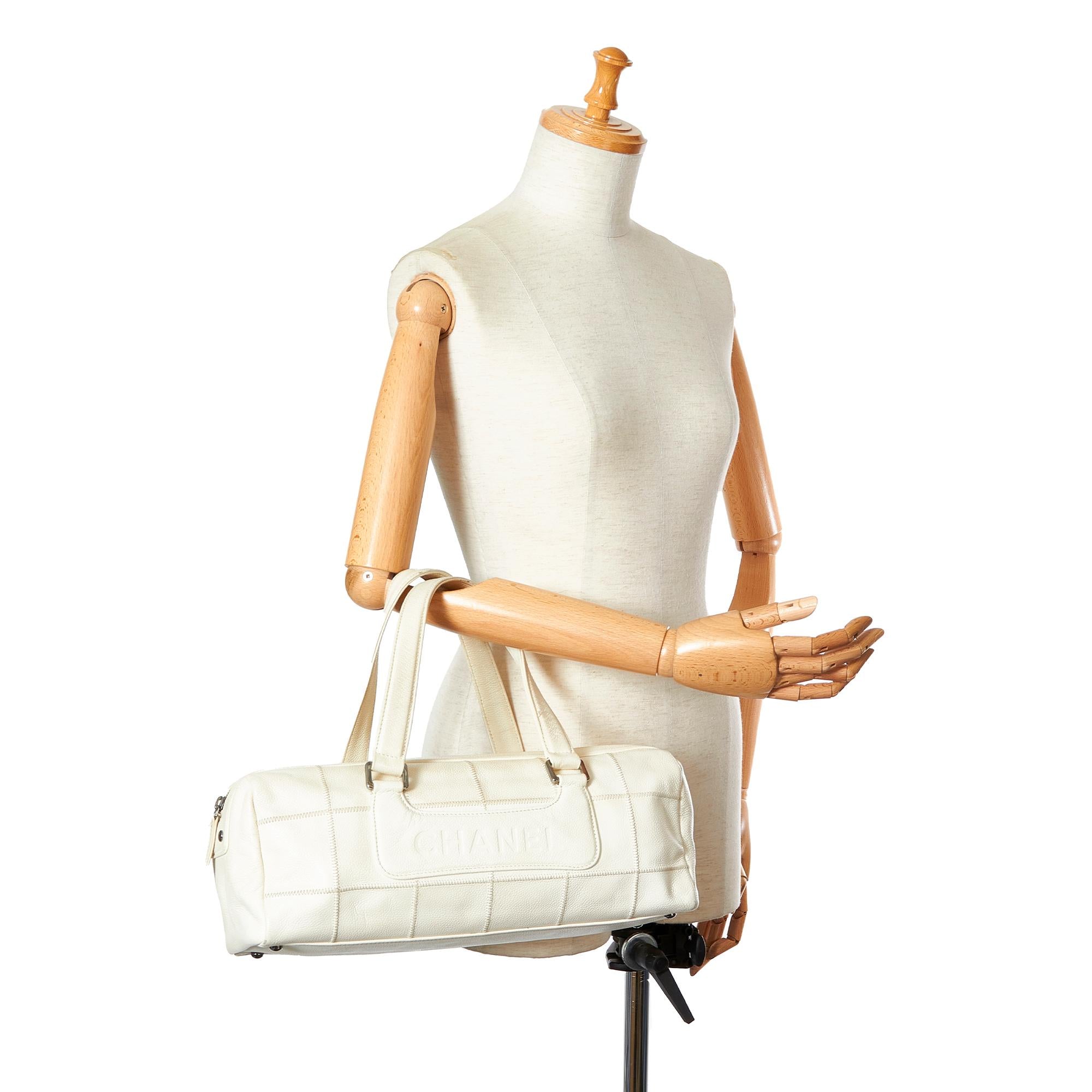 Chanel Choco Bar Caviar Leather Handbag (SHG-26186)