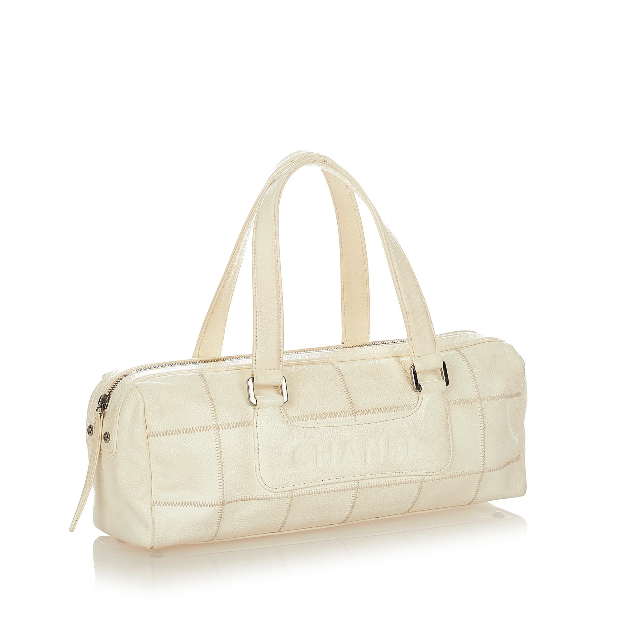 Chanel Choco Bar Caviar Leather Handbag (SHG-26186)