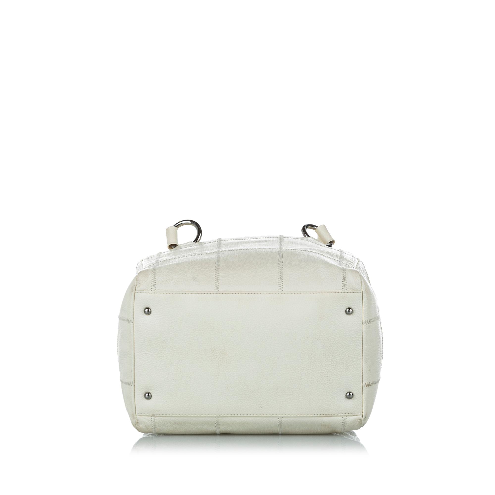 Chanel Choco Bar Caviar Leather Shoulder Bag (SHG-19777)
