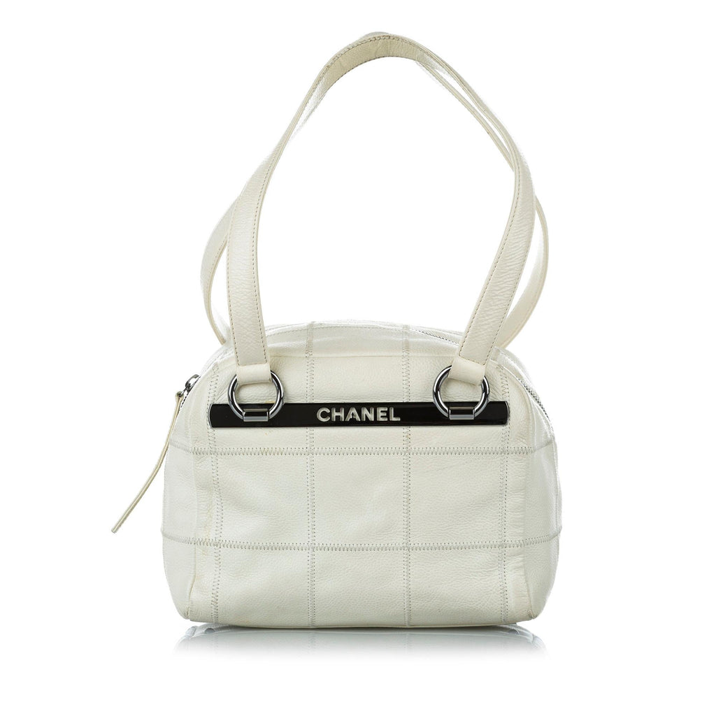 Chanel Choco Bar Caviar Leather Shoulder Bag (SHG-19777)