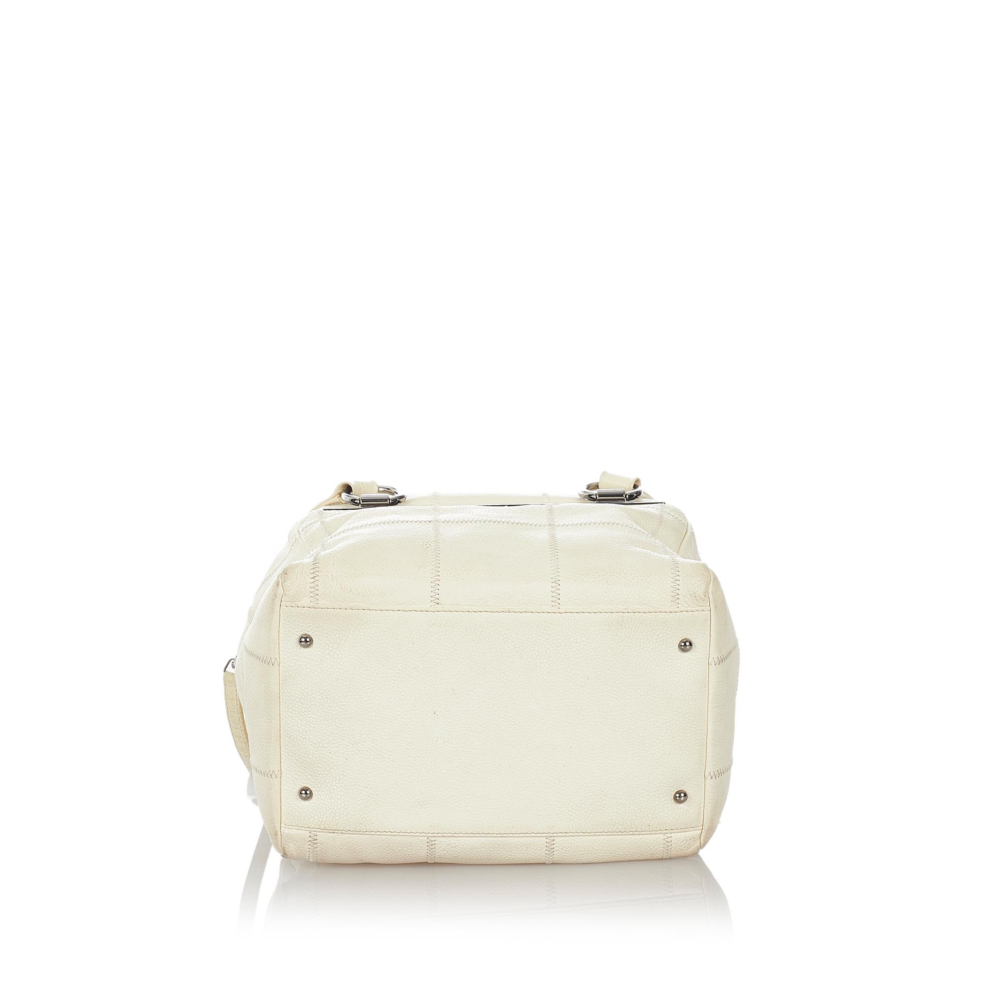 Chanel Choco Bar Caviar Leather Shoulder Bag (SHG-26806)