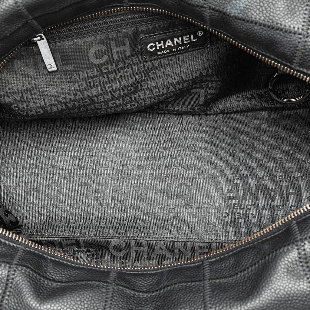 Chanel Choco Bar Caviar Shoulder Bag
