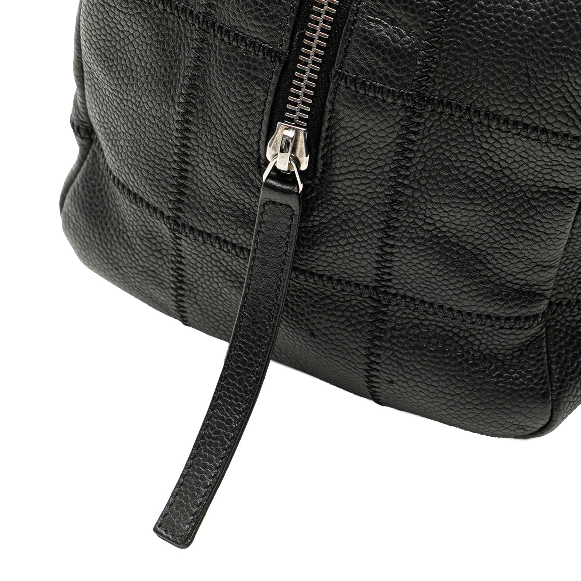 Chanel Choco Bar Caviar Shoulder Bag
