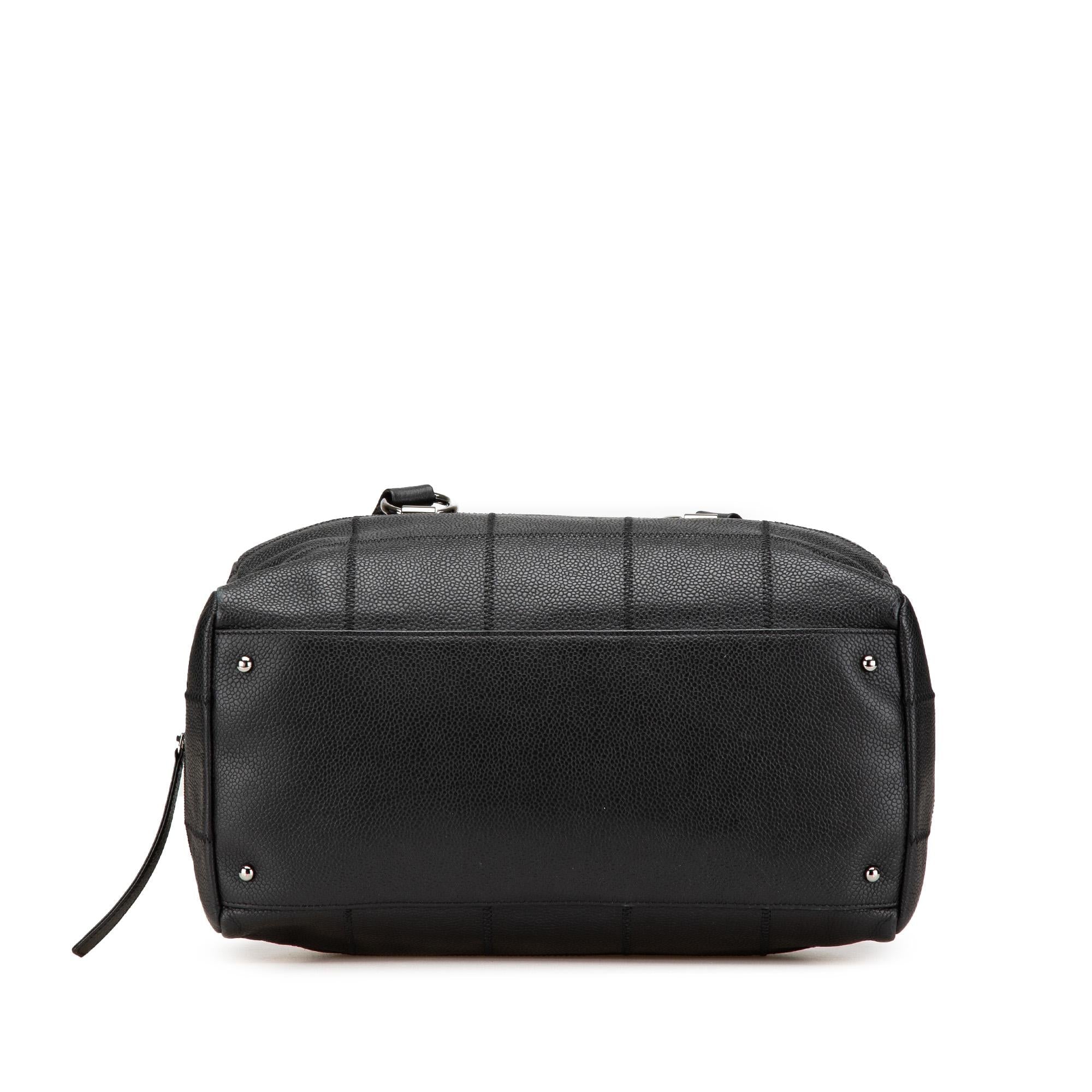Chanel Choco Bar Caviar Shoulder Bag