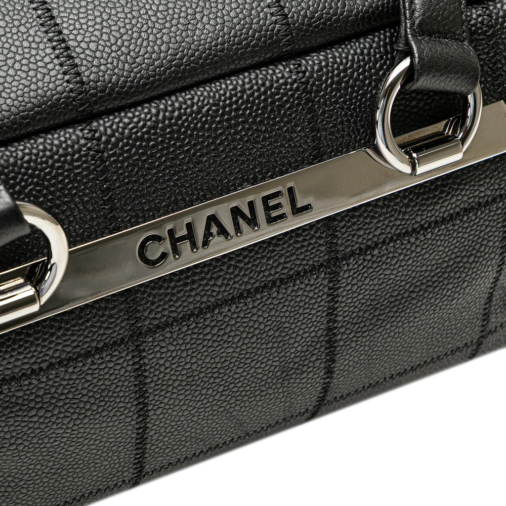 Chanel Choco Bar Caviar Shoulder Bag