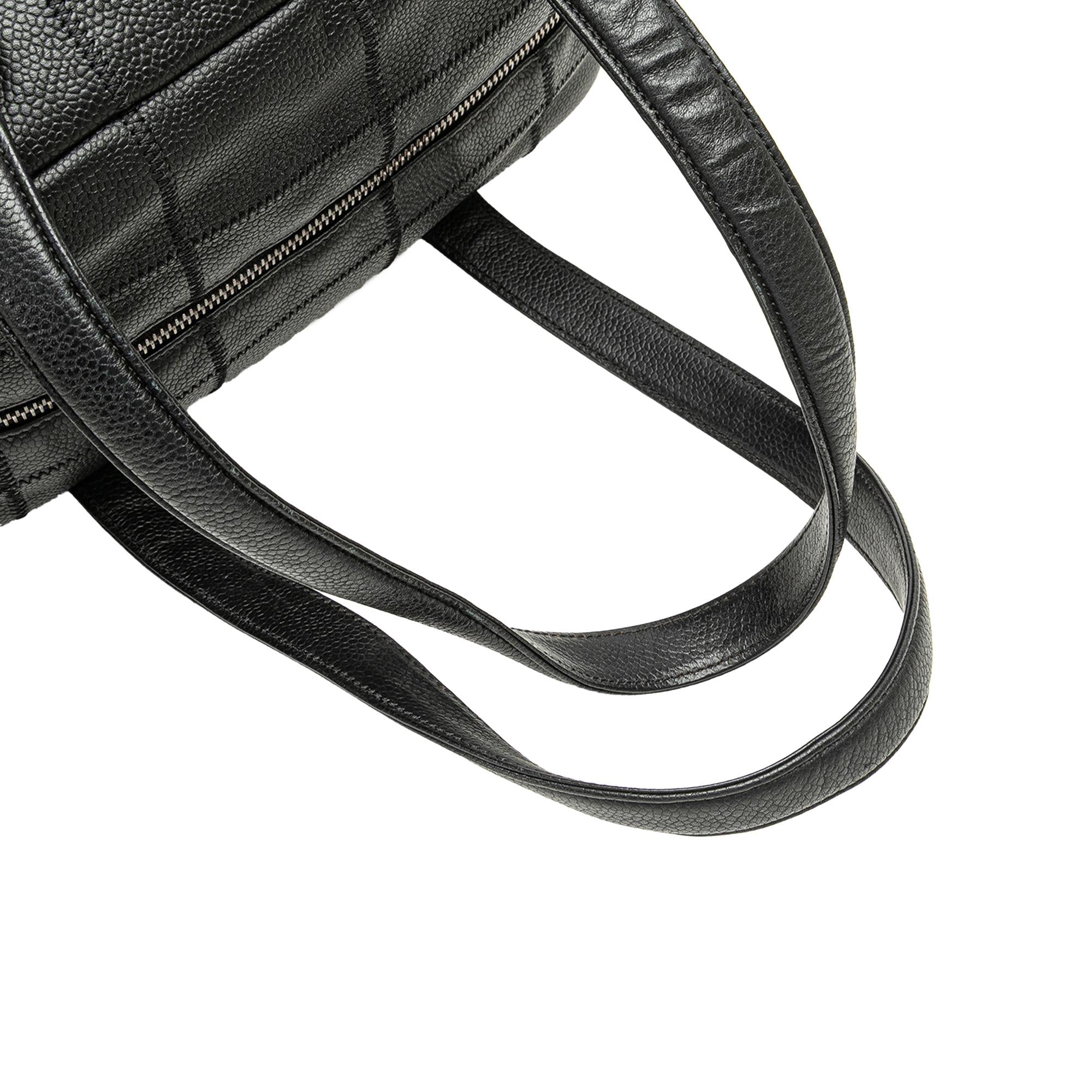 Chanel Choco Bar Caviar Shoulder Bag